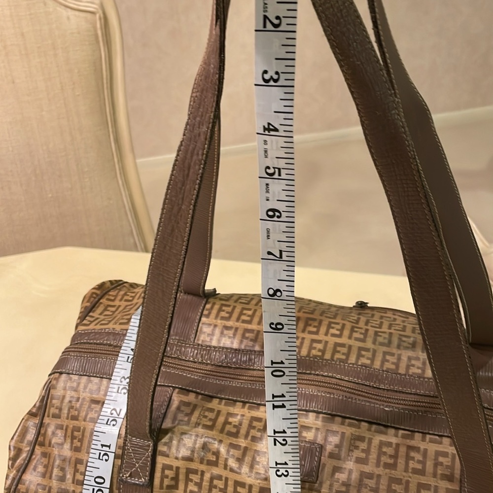 FENDI travel VINTAGE Zucca pattern weekender duffle bag O/S - Picture 8 of 15